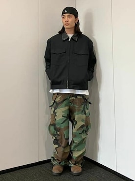「ワーク」｜「アイテム（ブルゾン）」を使った、B:MING by BEAMS MENさん（メンズ・172cm）の秋コーディネート