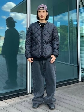 「TAION（タイオン）のアイテム（ブルゾン）」を使った、B:MING by BEAMS MENさん（メンズ・172cm）の秋コーディネート
