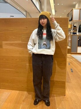 「アイテム（スウェット、シルバー系）」を使った、B:MING by BEAMS MENさん（レディース・154cm）の秋コーディネート