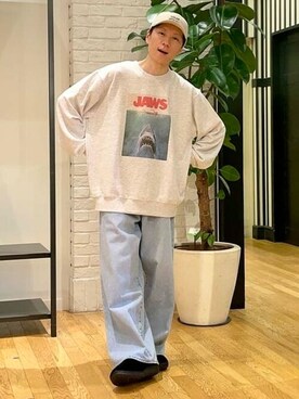 「アイテム（スウェット、シルバー系）」を使った、B:MING by BEAMS MENさん（メンズ・165cm）の秋コーディネート