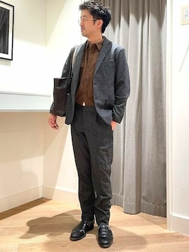 「ビジネススタイル」｜「アイテム（その他アウター）」を使った、B:MING by BEAMS MENさん（メンズ・173cm）の秋コーディネート