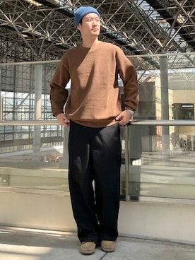 「B:MING by BEAMS（ビーミングバイビームス）のアイテム（ニットキャップ/ビーニー）」を使った、B:MING by BEAMS MENさん（メンズ・172cm）の秋コーディネート