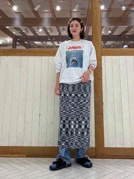 「アイテム（スウェット、シルバー系）」を使った、B:MING by BEAMS MENさん（レディース・163cm）の秋コーディネート