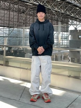 「B:MING by BEAMS（ビーミングバイビームス）のアイテム（ニットキャップ/ビーニー）」を使った、B:MING by BEAMS MENさん（メンズ・166cm）の秋コーディネート