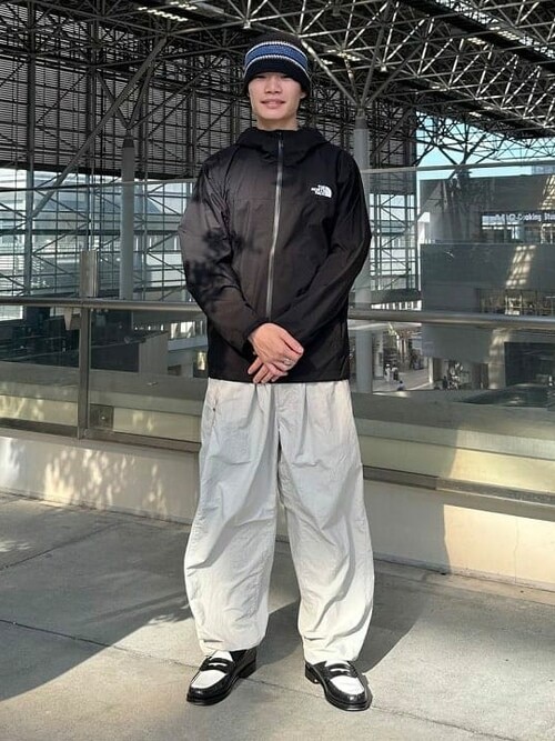 本物正規◆ノースフェイス◆ナイロンジャケット VENTURE■黒白■L■新品/アメリカ限定/KY4/TNFWHT