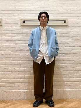 WALLA WALLA SPORT / 別注 クルーネック カーディガンを使った人気