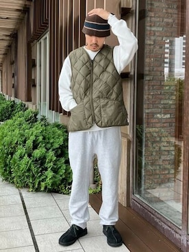 「アイテム（ハット、ブラウン系）」を使った、B:MING by BEAMS MENさん（メンズ・169cm）の秋コーディネート