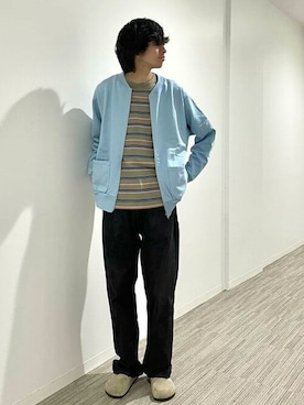 WALLA WALLA SPORT / 別注 クルーネック カーディガンを使った人気