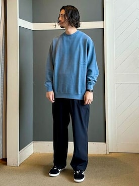 「PENDLETON（ペンドルトン）のアイテム（スウェット）」を使った、B:MING by BEAMS MENさん（メンズ・175cm）の秋コーディネート