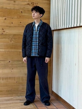 「TAION（タイオン）のアイテム（ブルゾン）」を使った、B:MING by BEAMS MENさん（メンズ・176cm）の秋コーディネート
