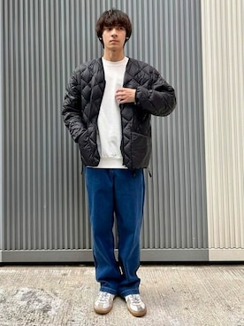 「TAION（タイオン）のアイテム（ブルゾン）」を使った、B:MING by BEAMS MENさん（メンズ・170cm）の秋コーディネート