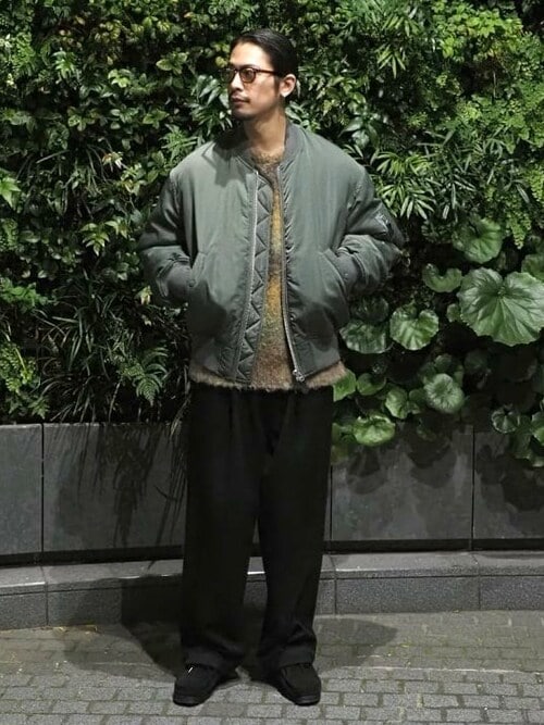 撥水 ナイロン MA-1 B:MING by BEAMS 撥水 ナイロン MA-1 B:MING