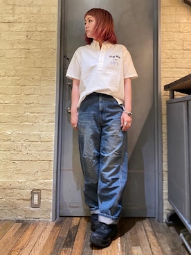 「シャツ 」｜「アイテム（アクセサリー）」を使った、つぼねさん（レディース・153cm）の夏コーディネート