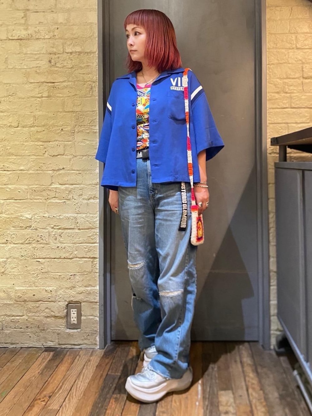 HYSTERIC GLAMOUR 手編みミニサコッシュ ショルダーバッグ マルチ HYSTERIC GLAMOUR｜手編みミニサコッシュ | Rakuten Fashion