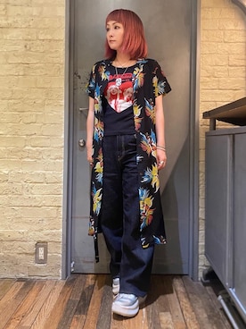「シャツ 」｜「アイテム（アクセサリー）」を使った、つぼねさん（レディース・153cm）の夏コーディネート