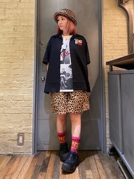 「シャツ 」｜「アイテム（アクセサリー）」を使った、つぼねさん（レディース・153cm）の夏コーディネート