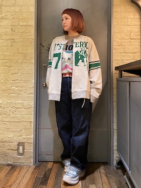 「ワイドパンツ 」｜「アイテム（その他アウター）」を使った、つぼねさん（レディース・153cm）の夏コーディネート