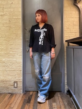 「シャツ 」｜「アイテム（アクセサリー）」を使った、つぼねさん（レディース・153cm）の秋コーディネート