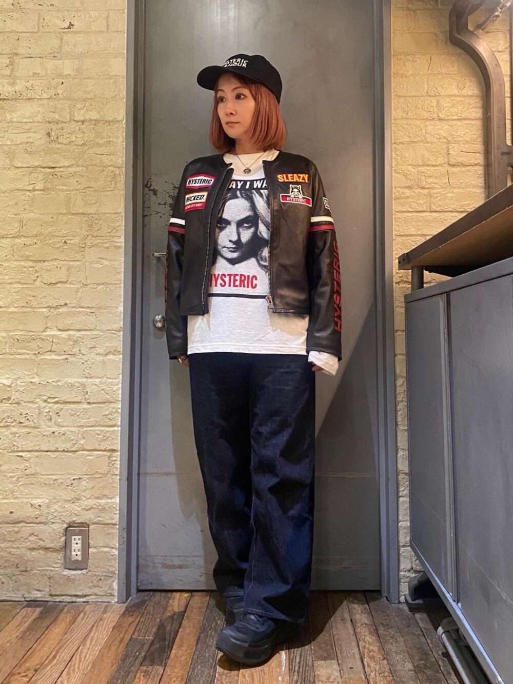HYSTERIC GLAMOUR ヒステリックグラマー　ラムレザージャケット HYSTERIC GLAMOUR（ヒステリックグラマー）の「THE GHOST WOLVES