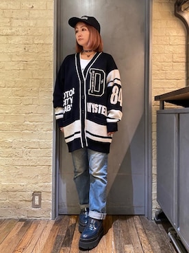 「HYSTERIC GLAMOUR（ヒステリックグラマー）のアイテム（チョーカー）」を使った、つぼねさん（レディース・153cm）の秋コーディネート