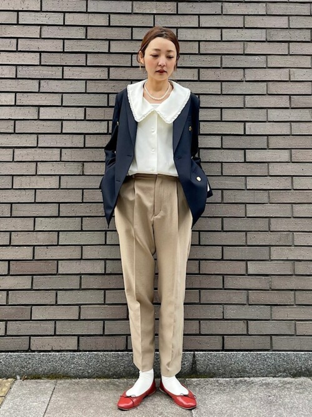 SHIPS（シップス）の「Primary NavyLabel:〈手洗い可能〉ローポイント 