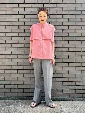 「アイテム（キャミソール）」を使った、阿部さん（レディース・165cm）の春コーディネート