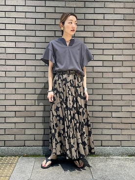 「アイテム（キャミソール）」を使った、阿部さん（レディース・165cm）の春コーディネート