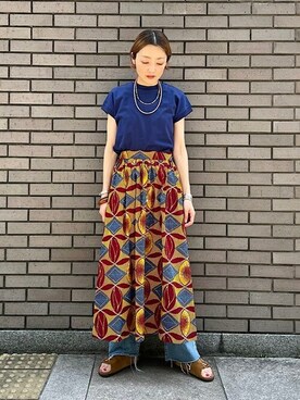 「MIKIA」｜阿部さん（レディース・165cm）の春コーディネート
