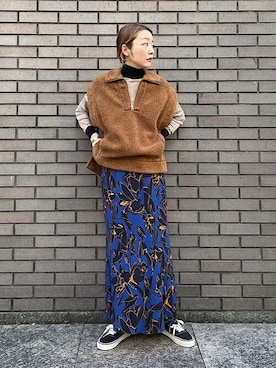 「アイテム（その他トップス）」を使った、阿部さん（レディース・165cm）の秋コーディネート