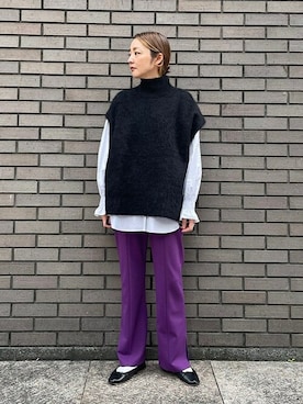 阿部さん(レディース・165cm)の冬コーディネート