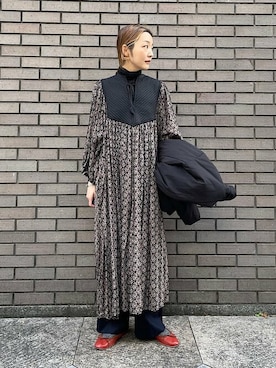 「アイテム（その他トップス）」を使った、阿部さん（レディース・165cm）の冬コーディネート