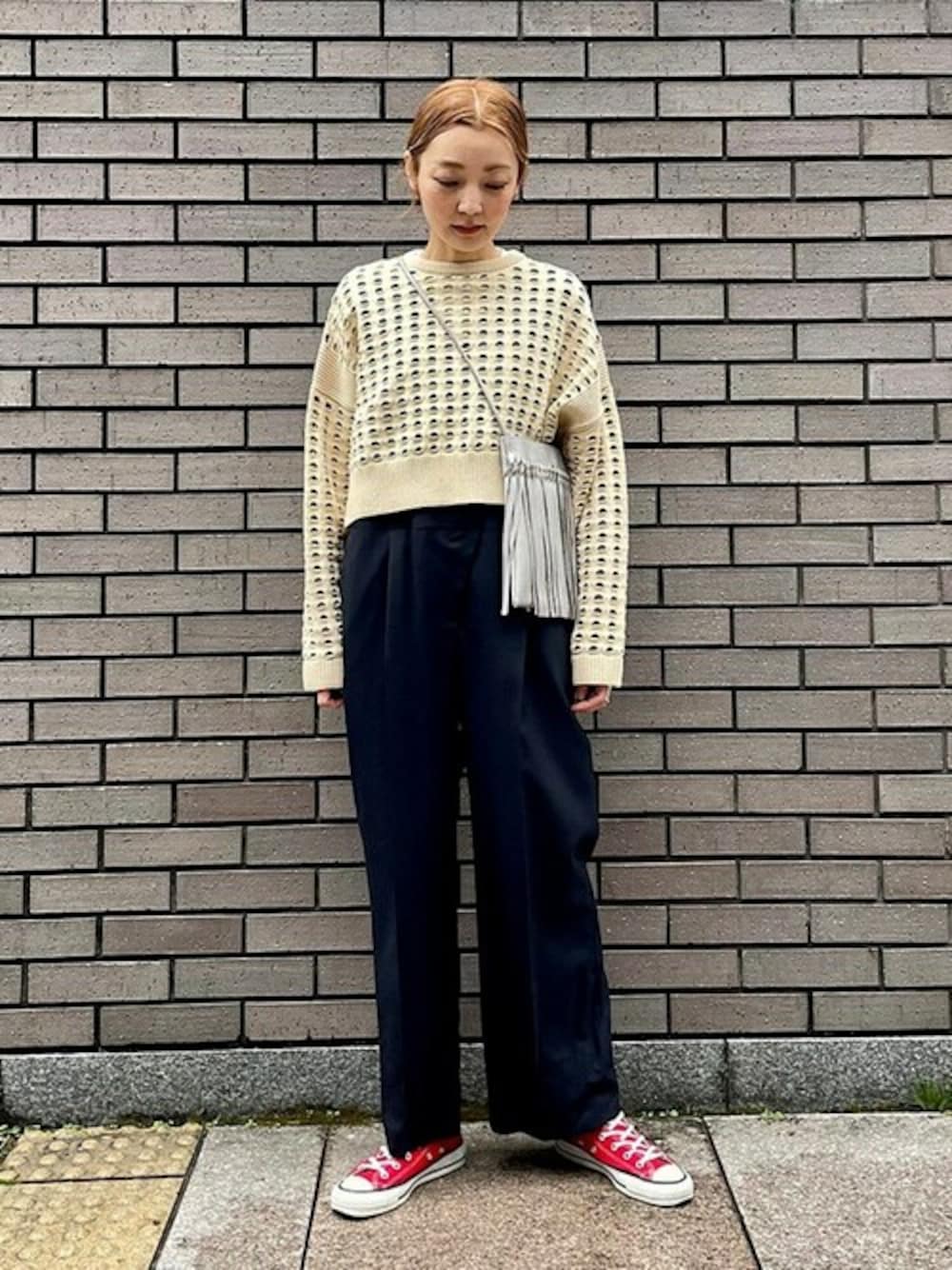 ユナイテッドアローズ　サマーメッシュトップス　シップスなど好きな方 メッシュニット サマーニット 透かし編み 肌見せ 長袖 トップス