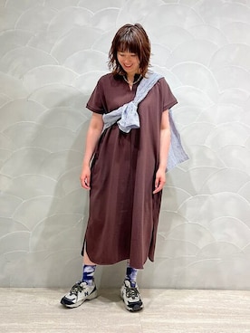 「USAコットン」｜西林さん（レディース・165cm）の春コーディネート