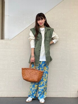 安孫子さん（レディース・155cm）の春コーディネート