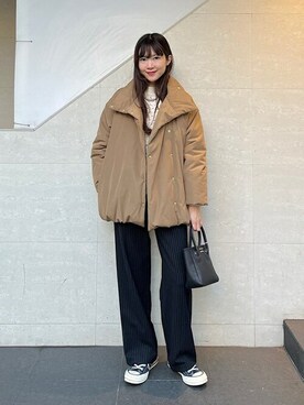 安孫子さん(レディース・155cm)の冬コーディネート