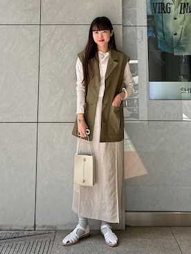 「odub」｜安孫子さん（レディース・155cm）の春コーディネート