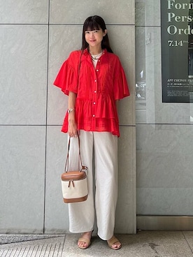 安孫子さん（レディース・155cm）の夏コーディネート