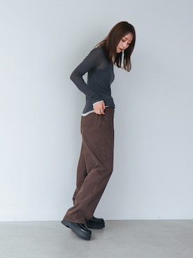 千葉さん（レディース・162cm）の秋コーディネート