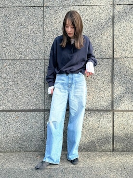 「EVOL(EVOL)」｜「アイテム（パンプス）」を使った、千葉さん（レディース・162cm）の冬コーディネート