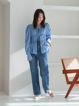 「EVOL(EVOL)」｜「アイテム（パンプス）」を使った、千葉さん（レディース・162cm）の冬コーディネート