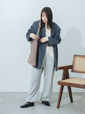 「EVOL(EVOL)」｜「アイテム（パンプス）」を使った、千葉さん（レディース・162cm）の冬コーディネート