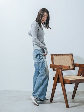「EVOL(EVOL)」｜「アイテム（パンプス）」を使った、千葉さん（レディース・162cm）の冬コーディネート