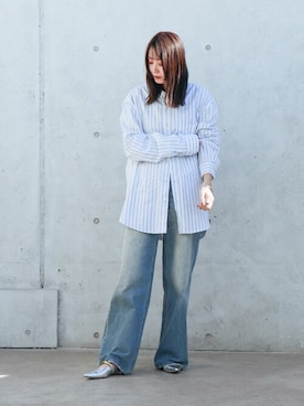 「EVOL(EVOL)」｜「アイテム（パンプス）」を使った、千葉さん（レディース・162cm）の冬コーディネート