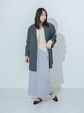 千葉さん(レディース・162cm)の冬コーディネート