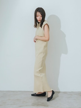 「EVOL(EVOL)」｜「アイテム（パンプス）」を使った、千葉さん（レディース・162cm）の春コーディネート