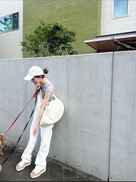 「Miniministore（ミニミニストア）のアイテム（パンツ）」を使った、Ada.さん（レディース・160cm）の秋コーディネート