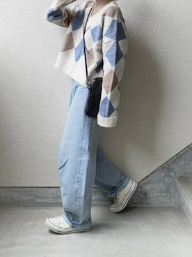 「VIVID LADY（ビビッドレディー）のアイテム」を使った、Ada.さん（レディース・152cm）の秋コーディネート