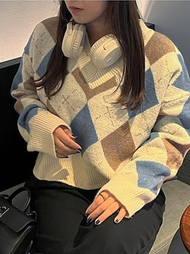 「VIVID LADY（ビビッドレディー）のアイテム」を使った、Ada.さん（レディース・156cm）の秋コーディネート