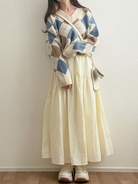 「VIVID LADY（ビビッドレディー）のアイテム」を使った、Ada.さん（レディース・155cm）の秋コーディネート