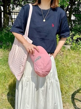 「U.S. Polo Assn.」｜Ada.さん（レディース・161cm）の夏コーディネート